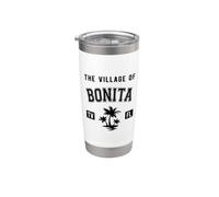 Il villaggio di Bonita, design classico con palme Bicchiere termico in acciaio inox doppia parete