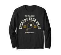Il villaggio di Country Club Hills Distressed Design Maglia a Manica