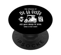 Il villaggio di De La Vista TV FL Golf Cart Design PopSockets PopGrip Adesivo