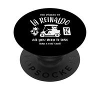 Il villaggio di La Reinaldo TV FL Golf Cart Design PopSockets PopGrip Adesivo