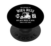 Il villaggio di Mira Mesa TV FL Golf Cart Design PopSockets PopGrip Adesivo
