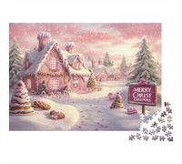 Il villaggio di Natale Rompicapo 1000 Pezzi In puzzle in Cartone Premium, Un Puzzles Per Giochi Di Puzzle Per Lo Sviluppo Cognitivo, Ideale Per Passatempo Per Anziani, Il Puzzle Più V