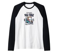 Il villaggio di Polo Ridge Golf Cart Design Maglia con Maniche Raglan