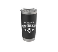 Il villaggio di Rio Grande stile classico palme design Bicchiere termico in acciaio inox doppia parete