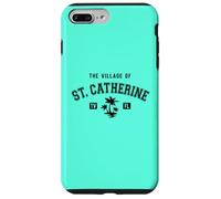 Il villaggio di Santa Caterina stile classico palme design Custodia per iPhone 7 Plus/8 Plus