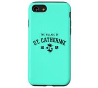 Il villaggio di Santa Caterina stile classico palme design Custodia per iPhone SE (2020) / 7/8