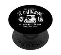 Il villaggio di Santa Caterina TV FL Golf Cart Design PopSockets PopGrip Adesivo
