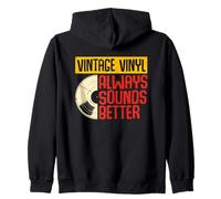 Il vinile vintage suona sempre meglio Felpa con Cappuccio