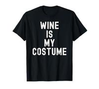 Il Vino è Il Mio Costume Halloween Pigro Costume Divertente Maglietta