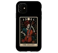 Il violoncellista suonatore di violoncello scheletro Tarocchi Witchy Moon Custodia per iPhone 11