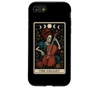 Il violoncellista suonatore di violoncello scheletro Tarocchi Witchy Moon Custodia per iPhone SE (2020) / 7/8