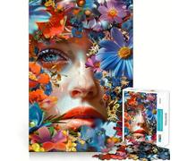 Il vivace fiore per adulti, puzzle da 1000 pezzi, puro gioco di logica, momento di pace, taglio netto, regalo sentito 38x52cm
