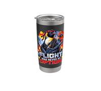 Il volo non è mai stato un"opzione Commando Penguin Soldier Dad Joke Bicchiere termico in acciaio inox doppia parete