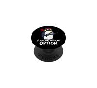 Il volo non è mai stato un"opzione Commando Penguin Soldier Dad Joke PopSockets PopGrip Adesivo