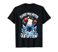 Il Volo Non è mai Stato un'opzione Boxer Penguin Dad Joke Boxing Pun Maglietta