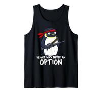 Il Volo Non è mai Stato unopzione Commando Penguin Soldier Dad Joke Canotta