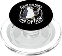 Il volo non è mai stato un'opzione -Fun Saying Attitude Cute Penguin PopSockets PopGrip per MagSafe