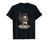 Il Volo Non è mai Stato un'opzione Tactical Penguin Funny Bird Meme Maglietta