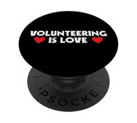 Il volontariato è volontariato d"amore PopSockets PopGrip Adesivo