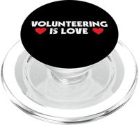 Il volontariato è volontariato d"amore PopSockets PopGrip per MagSafe