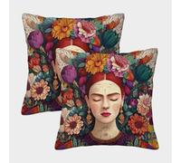 Il volto della Dea reca i segni simbolici di una strega Fodera Per Cuscino Quadrata A Tema 3D Con Stampa Digitale 45x45cm 2 Pacchi Adatta Per La Decorazione Del Letto Di Casa All'aperto Modello