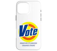 Il voto nerd divertente rimuove la democrazia delle macchie arancioni ostinate Custodia per iPhone 16 Pro Max