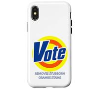 Il voto nerd divertente rimuove la democrazia delle macchie arancioni ostinate Custodia per iPhone X/XS