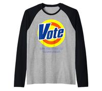 Il Voto Nerd Divertente rimuove la democrazia delle Macchie Arancioni ostinate Maglia con Maniche Raglan