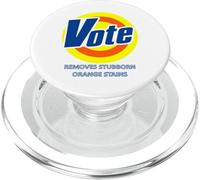 Il voto nerd divertente rimuove la democrazia delle macchie arancioni ostinate PopSockets PopGrip per MagSafe