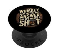 Il whisky potrebbe non essere la risposta, ma vale la pena bere PopSockets PopGrip Adesivo