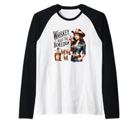 Il whisky uccide l'atmosfera da cowboy della noia Maglia con Maniche Raglan