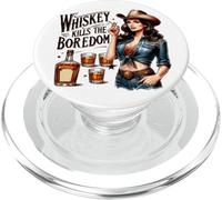 Il whisky uccide l'atmosfera da cowboy della noia PopSockets PopGrip per MagSafe