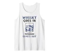 Il Whisky va nella Saggezza esce bevendo Un bevitore di Whisky Canotta