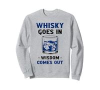 Il Whisky va nella Saggezza esce bevendo Un bevitore di Whisky Felpa