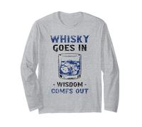 Il Whisky va nella Saggezza esce bevendo Un bevitore di Whisky Maglia a Manica