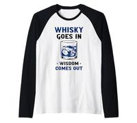 Il Whisky va nella Saggezza esce bevendo Un bevitore di Whisky Maglia con Maniche Raglan