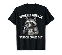 Il Whisky Va nella Saggezza Esce Maglietta