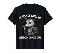 Il Whisky Va nella Saggezza Esce Maglietta
