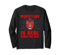 Il Wrestling è Vero Che Le Persone Sono False - PRO Wrestle Fan, segni Maglia a Manica
