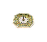 ILAB Orologio da parete in ceramica decorata a mano da ceramisti siciliani di Santo Stefano di Camastra gianluca art 24