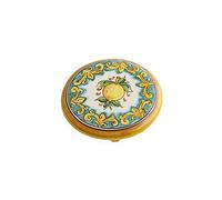 ILAB Sottopentola in ceramica decorata a mano da ceramisti siciliani di Santo Stefano di Camastra limoni art 19