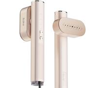 Ilake Vaporiera per vestiti, portatile 100-240 V a doppia tensione, serbatoio dell'acqua da 1000 W e 120 ml, vapore e ferro portatile 2 in 1 per viaggi d'affari a casa, oro rosa