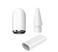 ILamourCar Tappo Magnetico & Adattatore Ricarica & Punte Set di Accessori Compatibile con Apple Pencil 1st Generazione (Bianca)