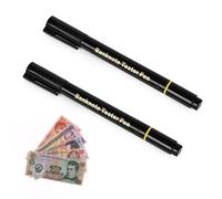iLamvie 2 Pz Rivelatore Banconote False, Marchio Chiaro O Scuro,Penna Controllo Per Soldi Professionale, Verificare Euro Dollaro Sterlina Falsi,Rilevatore Di Banconote False,Libbre,Nero