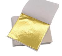 ILantule Fogli di Foglia Oro,100 Pezzi di Lamina D'oro,Foglia D'oro, 8cm x 8,5cm,Ideali per Doratura, Artigianato, Progetti Artistici e Decorazioni,