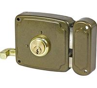 Ilargi-Serratura 1125a 10 cm he sinistra b/rete da applicare c/cilindro. leva con chiave da entrambi i lati 1125a-he10i