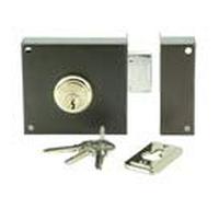 Ilargi-Serratura 124a 8 cm .he.izq.bp da applicare c/cilindro. leva e chiave da entrambi i lati 124a-he08ip