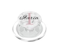 Ilaria Pink Monogram Lettera I Girls in Personalizzare PopSockets PopGrip per MagSafe
