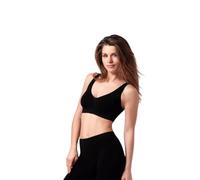 ILARY Reggiseno Sportivo (Nero, L)