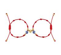 ilasif Bracciale Donna Cordino 7 nodi rosso|Bracciale filo rosso del destino|Bracciale kabbalah Bracciali Coppia Regalo Migliore Amica per Coppie, Uomini, Donna e Famiglia